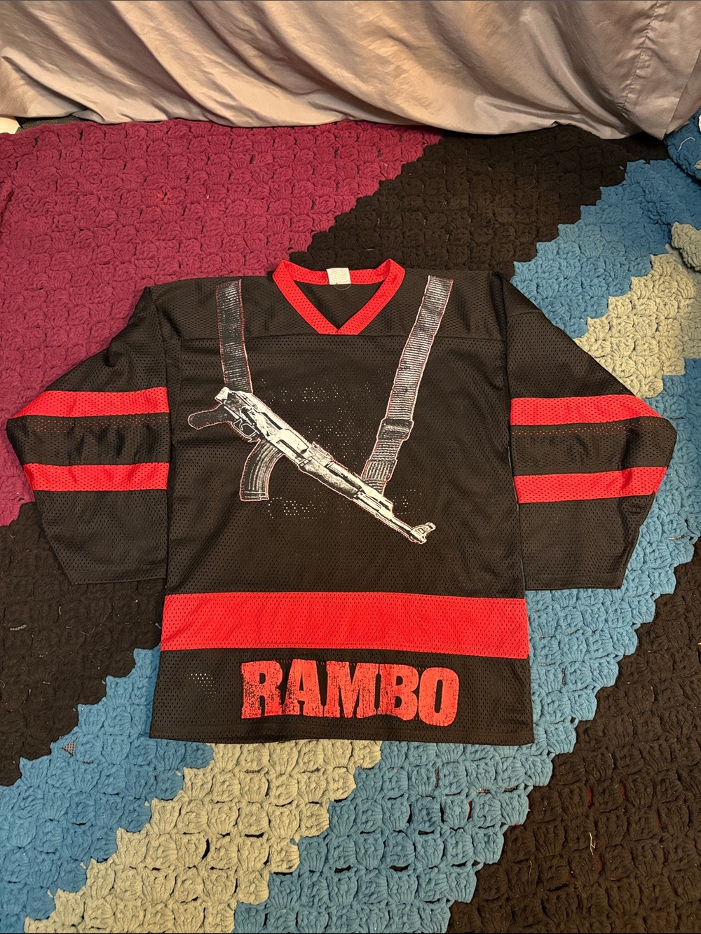 1/1 Vintage Rambo Patchwork Mesh Jersey